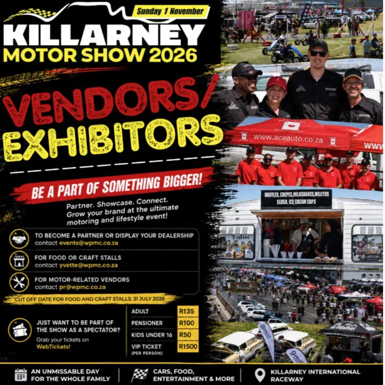 Killarney Motor Show 2026  - 1 November 2026