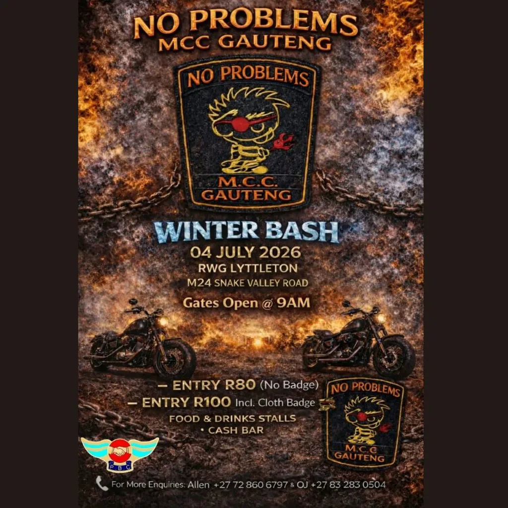 No Problems MCC Gauteng Winter Bash - 4 July 2026