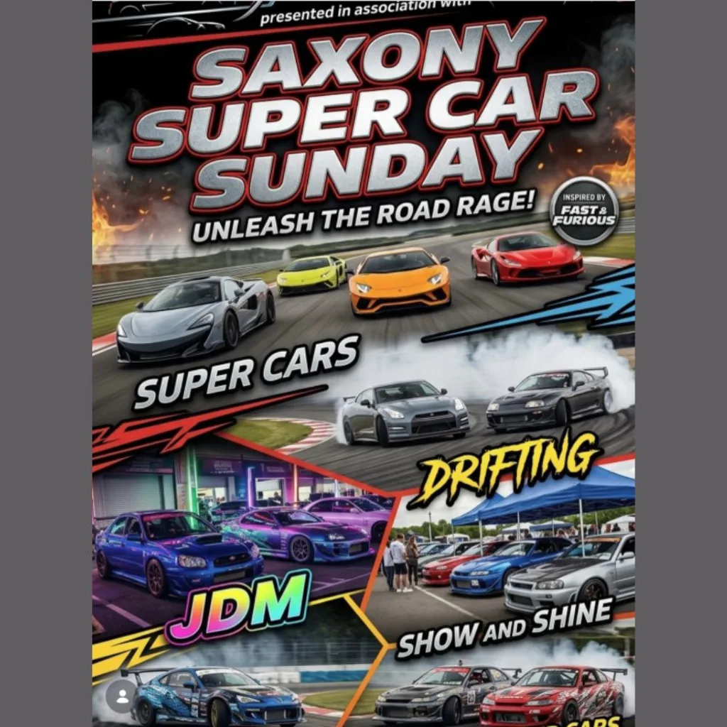 Saxony Super Car Sunday - 16 August 2026