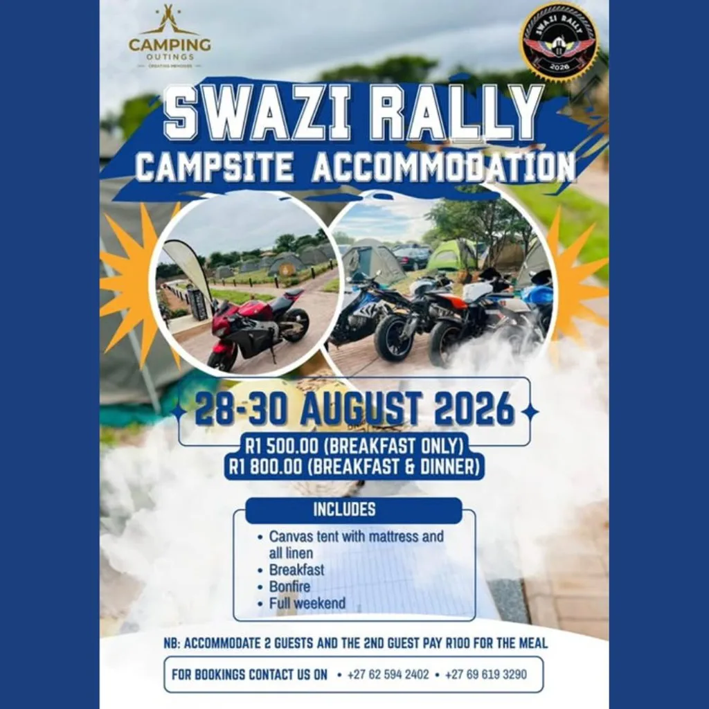 Swazi Rally 2026 - 28 to 30 August 2026