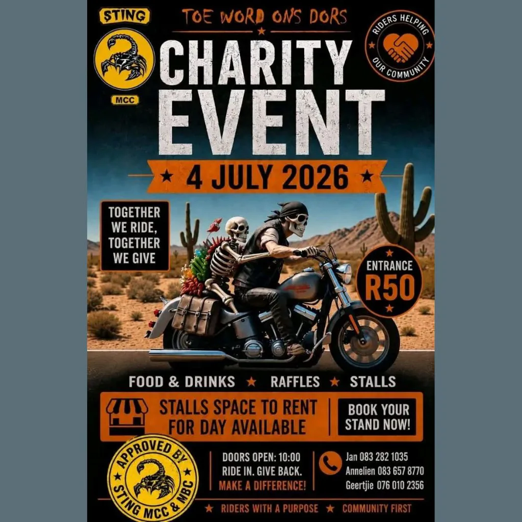Toe word ons Dors Charity Event  - 4 July 2026