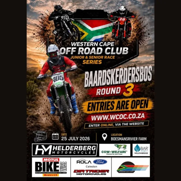 Western Cape Off Road Club - Baardskerdersbos Round 3 - 25 July 2026