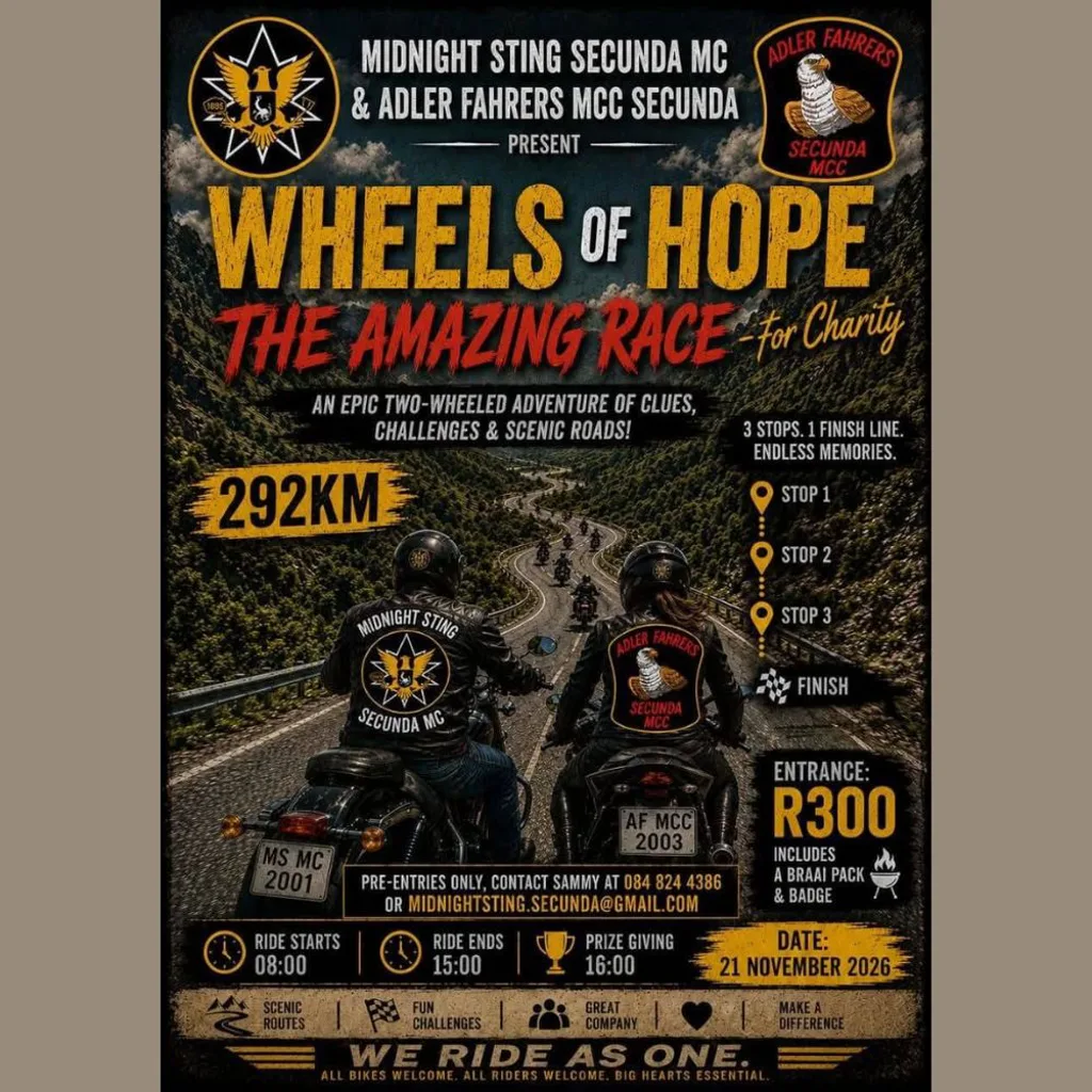 Wheels of Hope - The Amazing Race for Charity - 21 November 2026