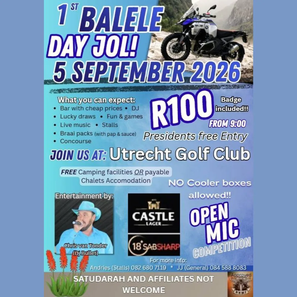 1st Balele Day Jol - 5 September 2026