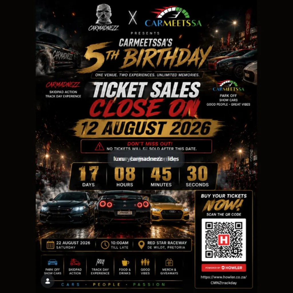 CarmeetsSA's 5th Birthday - 12 & 22 August 2026