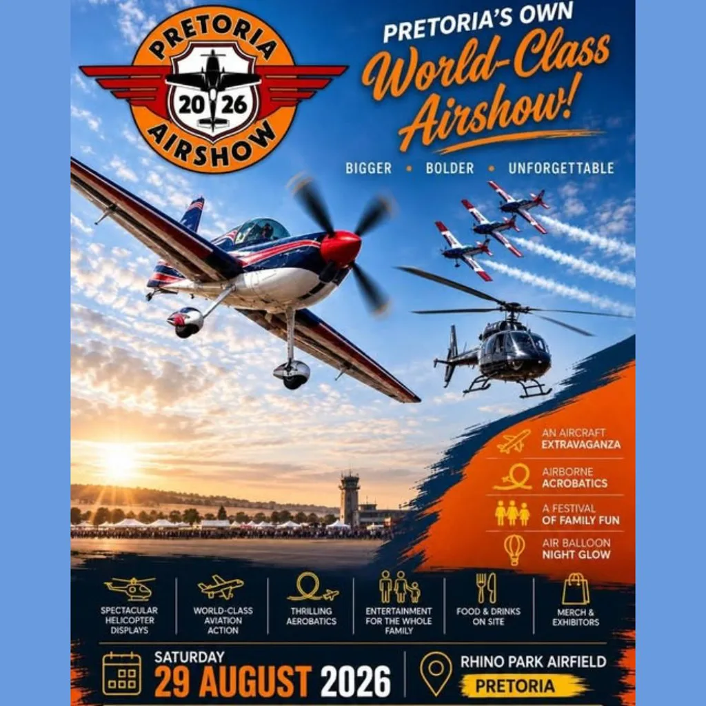 Pretoria's Own World-Class Airshow - 29 August 2026