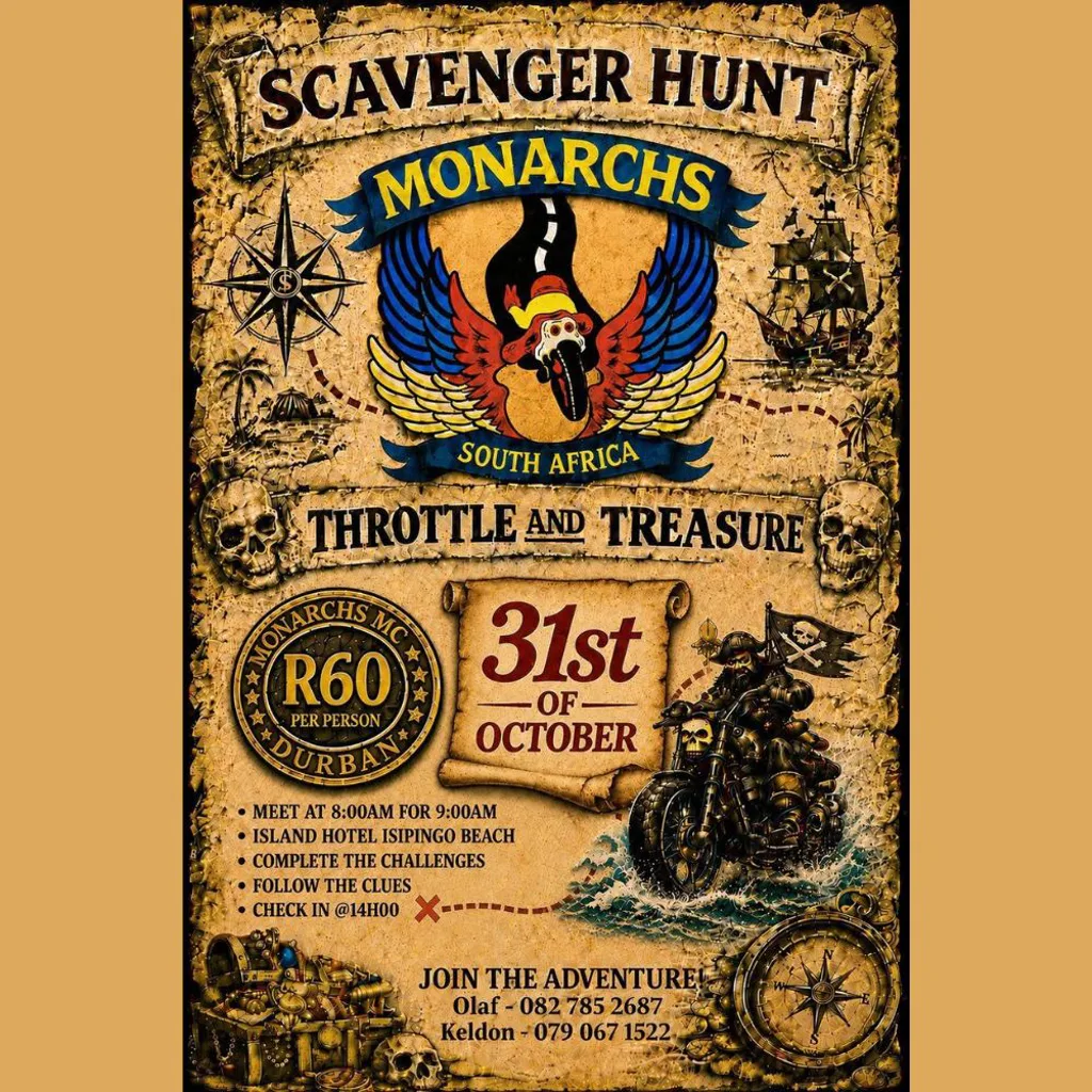 Scavenger Hunt - Monarchs SA - 31 October 2026