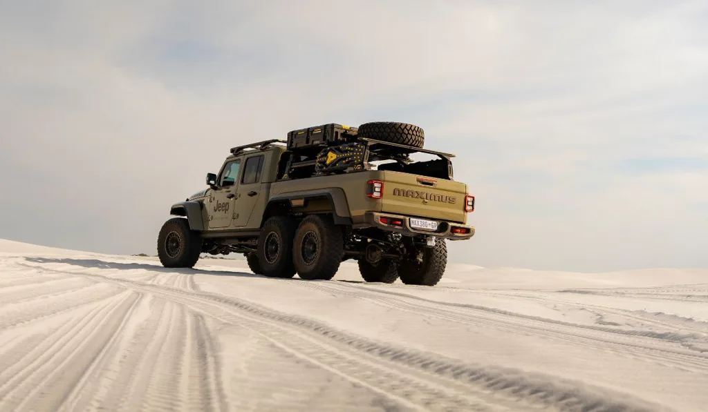4. Six Wheels, One Very Different Gladiator -  This is not a factory Jeep