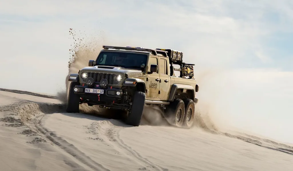 6. Six Wheels, One Very Different Gladiator - The conversion involves structural chassis and body modifications