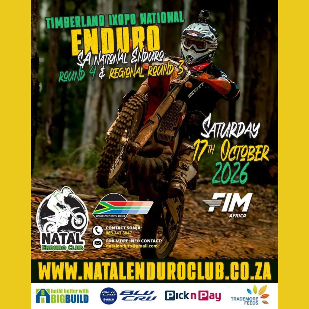Timberland Ixopo National Enduro - 17 October 2026