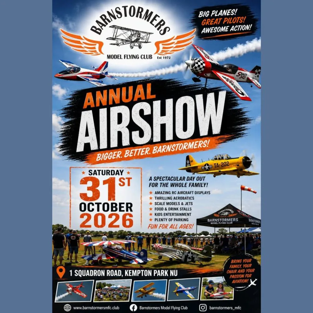 Barnstormers Annual Airshow - 31 October 2026