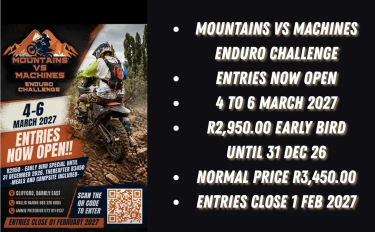 MOUNTAINS vs MACHINES ENDURO CHALLENGE - Clifford EC 2027